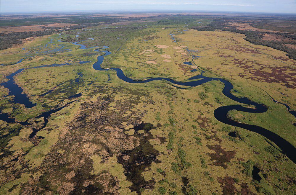 The Kissimmee River Restoration project restored 44 miles of the original 103 miles of winding river. [Photo courtesy SFWMD]